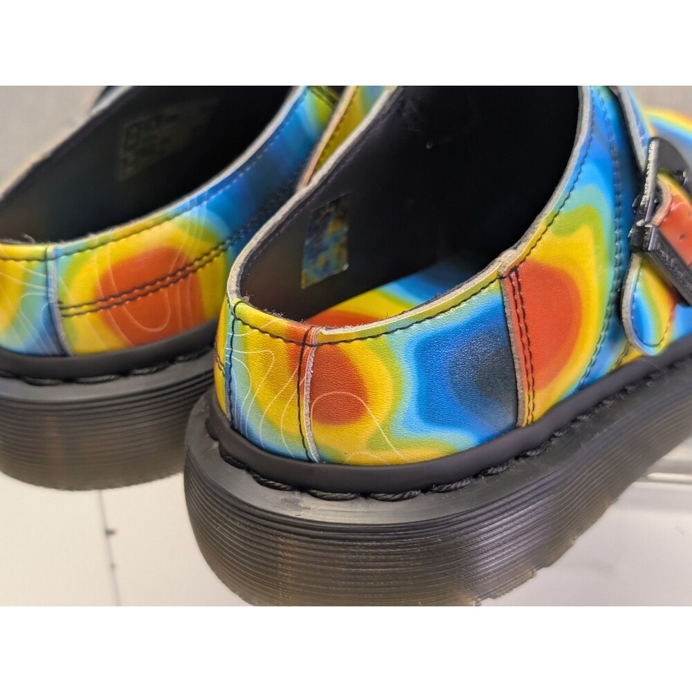 New Dr Martens Isham Slip-On Clog Mule Genix Nappa Leather Heat Map Women’s 6 US - Picture 7 of 9